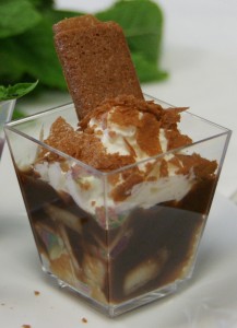 Verrines poire/chocolat