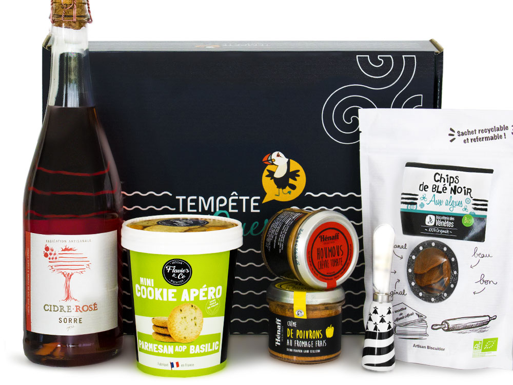 Petite boite Petit apéro des amis, coffret gourmand - la Belle-iloise