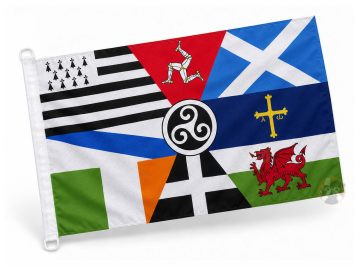 Drapeau interceltique 90 x 60 cm - Maille supérieure