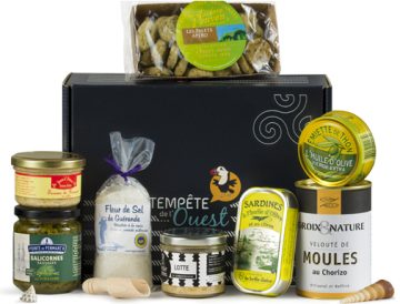 Coffret panier gourmand - Gourmandises bretonnes 100% pur beurre