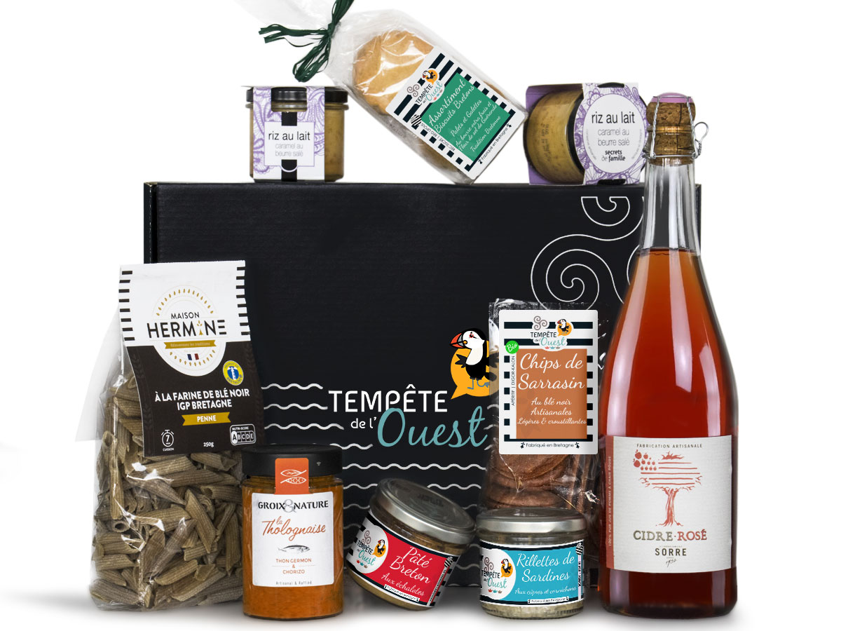 Coffret panier Breton – Repas gourmand en duo