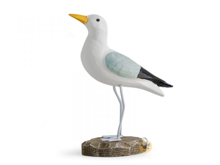 Statue Miniature De Mouette - Décoration Nautique Chic - Plastique Détaillé - 9 X 7 X 3 Cm - Pour Bureau, Maison Ou Jardin - 12