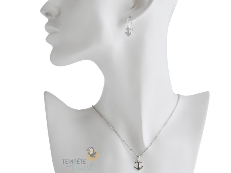 Pendentif Ancre Marine En Or 9 Carats (375/1000) - Neuf Avec étiquettes