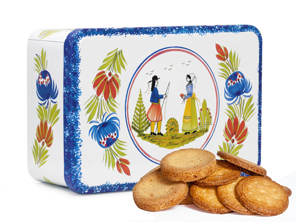 Boite Metal Faience De Quimper Palets Bretons Et Ou Galettes Bretonnes