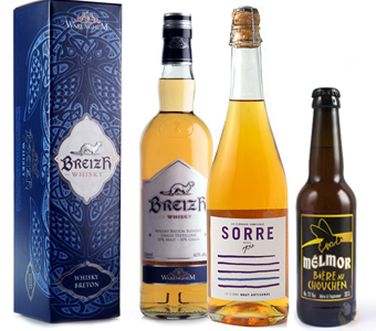 ⇒ Boissons bretonnes : Alcool, Liqueurs, Cidre & Jus, Thés, Bières