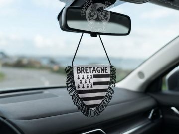 Alternative view of Fanion drapeau breton pour voiture 12 x 10 cm