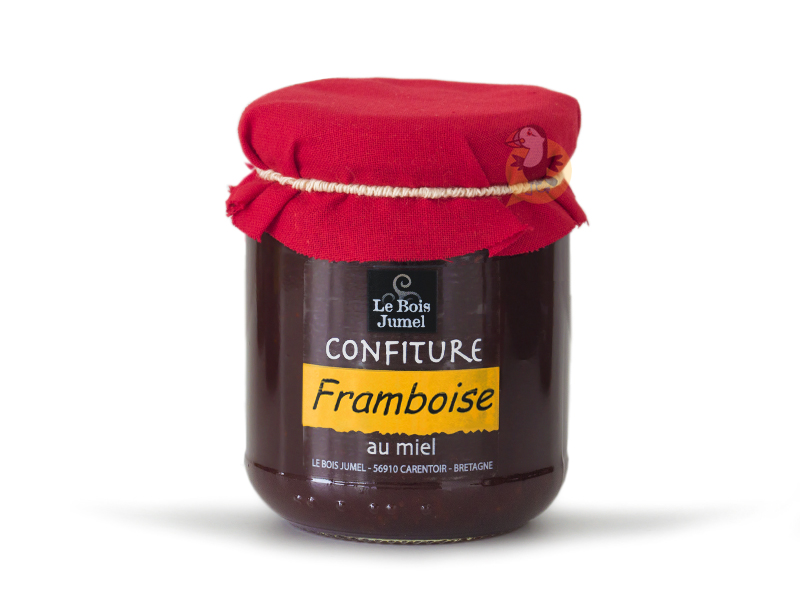 ⇒ Confiture artisanale bretonne de framboise au miel - Pot 250g