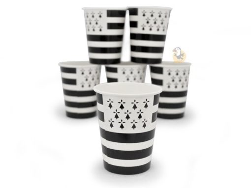 Gobelets à bière drapeau breton