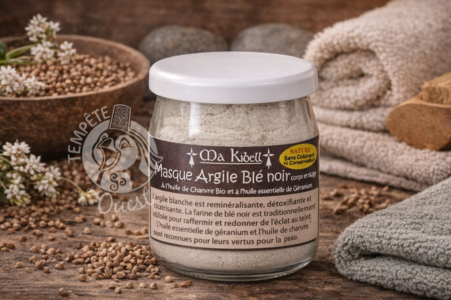 Masque à l'argile au blé noir corps et visage – Image 2