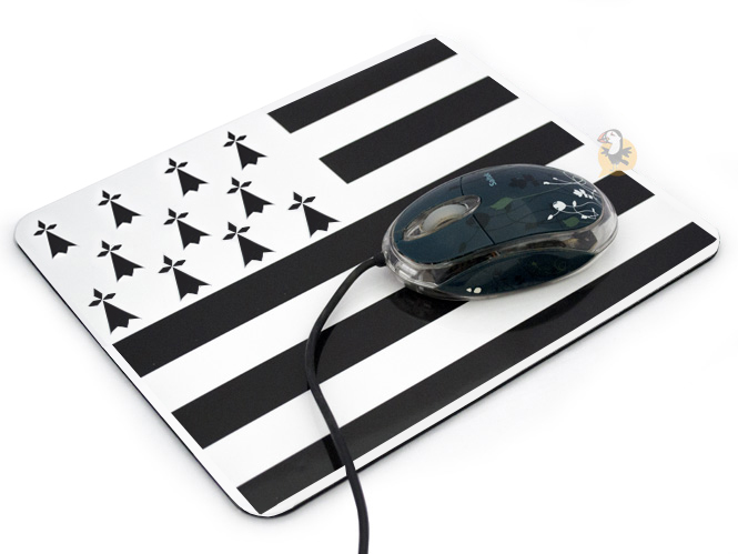 Tapis de souris drapeau breton Tapis de souris drapeau breton