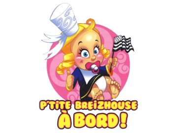 Autocollant bébé à bord Breizhouse