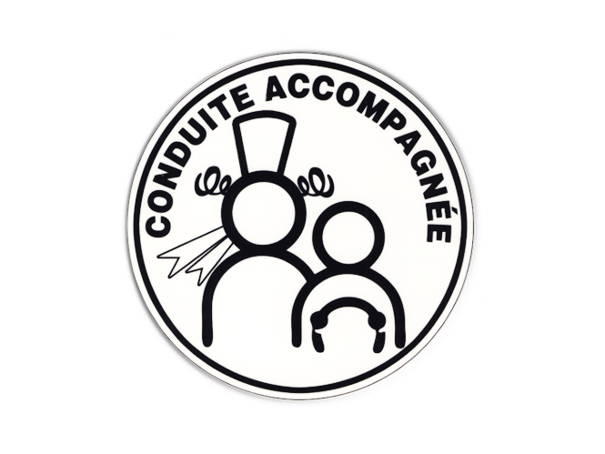 Autocollant breton conduite accompagnée Autocollant breton conduite accompagnée