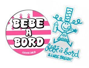 Autocollants Breizh Bébé à Bord