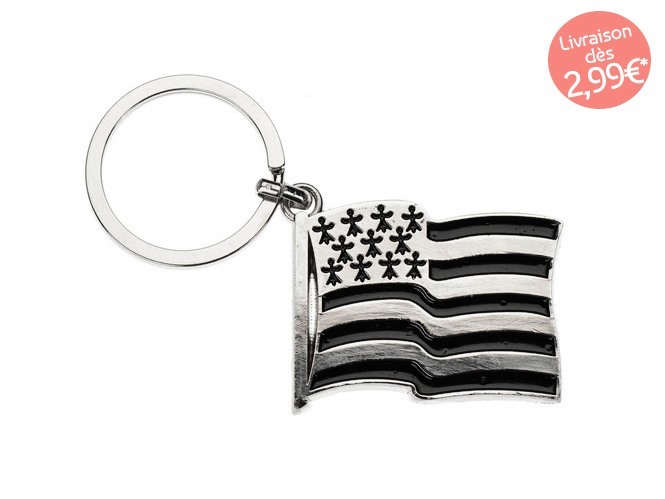 Porte Cle Drapeau Breton Porte Clef Gwenn Ha Du Porte Cle Drapeau Breton Porte Clef Gwenn Ha Du