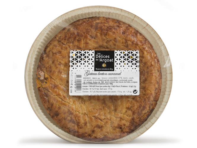Gateau Breton Artisanal Au Caramel Beurre Sale 400 Gr Familial