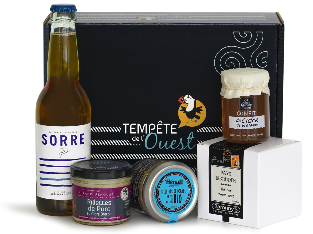 ⇒ Panier / Coffret Gourmand Breton Autour du Cidre Breton