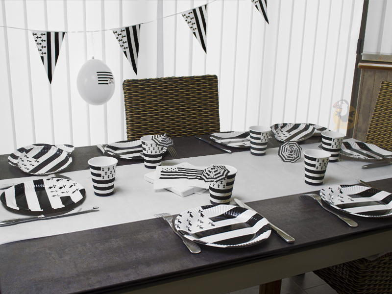 Kit Decoration De Fete Table Bretonne Anniversaire 100 Bretagne Bzh