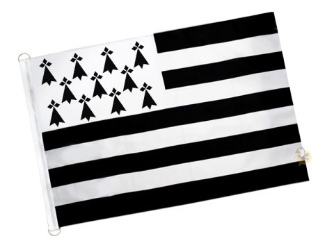Grand drapeau breton 225 x 145 cm Maille supérieure