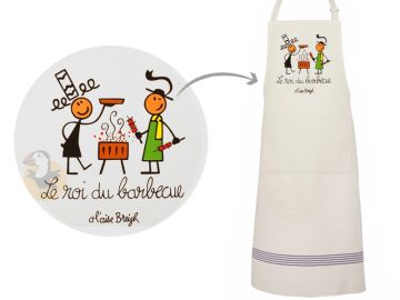 ⇒ Manique et gant de cuisine en coton Bigoudènes bretonnes