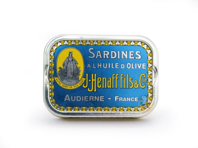 ⇒ Sardines HENAFF à l'huile d'olive - Boîte Collection AUDIERNE !