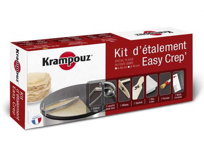 ⇒ Kit Etalement Pâte à Crêpe KRAMPOUZ - D40 & D35 cm