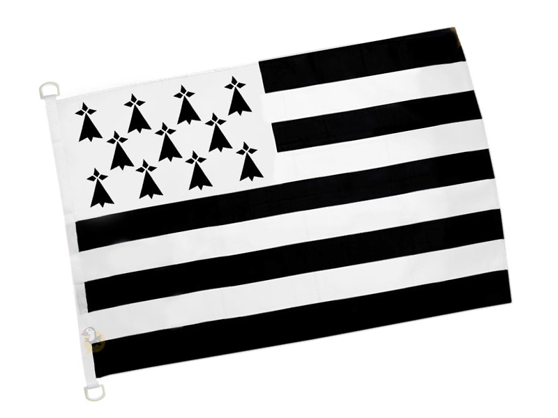 DRAPEAU BRETON - KROAZ DU (150 x 100cm)