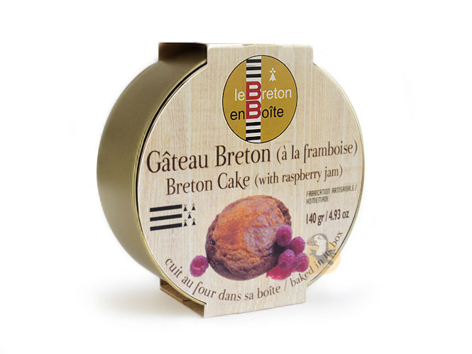 Gateau Breton Pur Beurre Frais A La Framboise Boite 140g Fabrication Artisanale