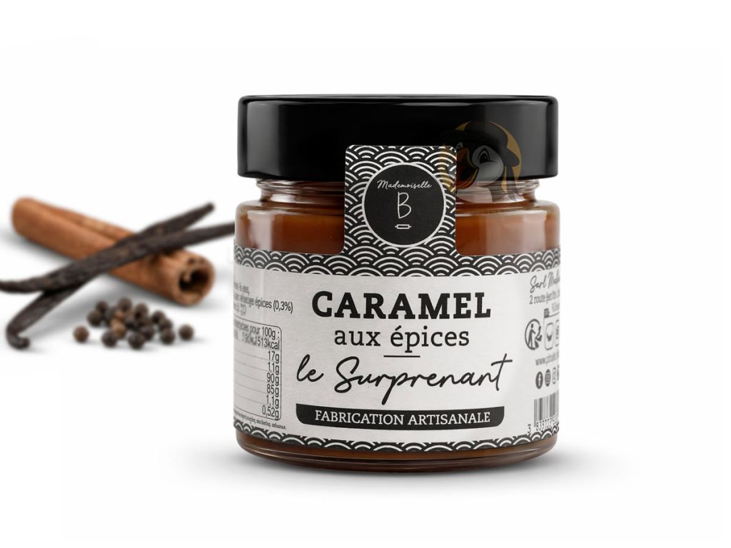 Crème de caramel au beurre salé aux épices 120g – Le Surprenant