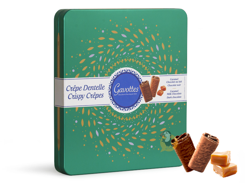 Coffret Gavottes Crepes Dentelle Aux 2 Chocolats Jade Vert