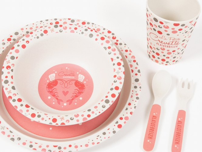 Set Vaisselle Pour Bebe 5 Pieces A L Aise Breizh Crevette Crabe Set Vaisselle Pour Bebe 5 Pieces A L Aise Breizh Crevette Crabe