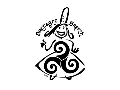 Mamie Bretonne Humour Grand-mère De Bretagne T-Shirt