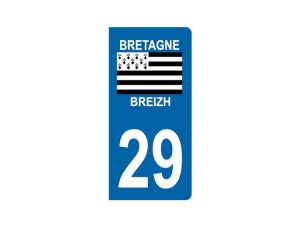 Commune 44 Montoir de Bretagne 2 Stickers autocollant plaque immatriculation