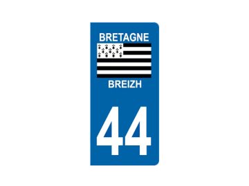 Disque magnétique A jeune conducteur Drapeau breton