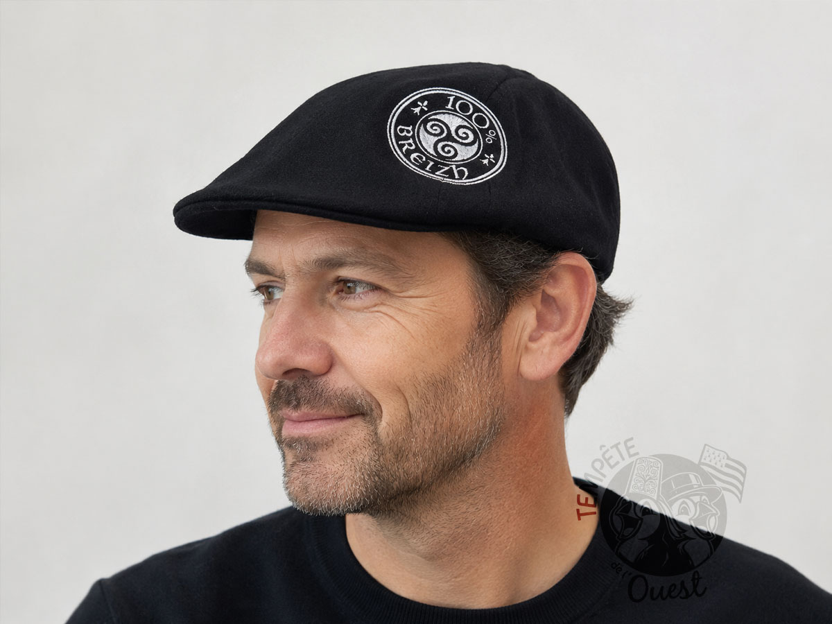 Casquette plate noire Breizh Triskell – Image 4