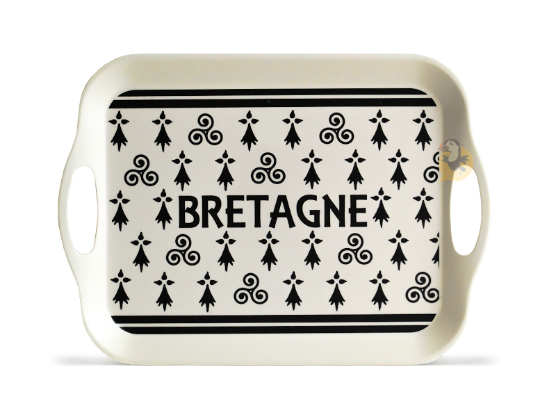 ⇒ Plateau de service / Repas en bambou Bretagne – 36 x 26 cm