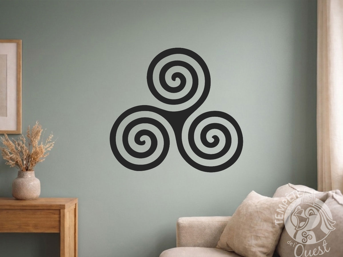 Grand autocollant stickers triskell décoratif – 60 x 56 cm – Image 3