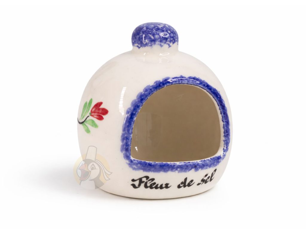 Main à sel bretonne décor fleuri