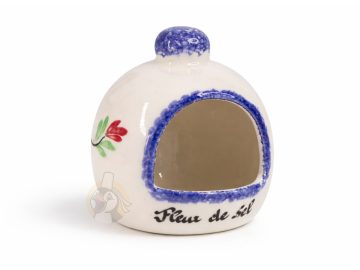 Main à sel bretonne décor fleuri