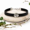 Bracelet en cuir et métal Triskell - Sceau de Brocéliande