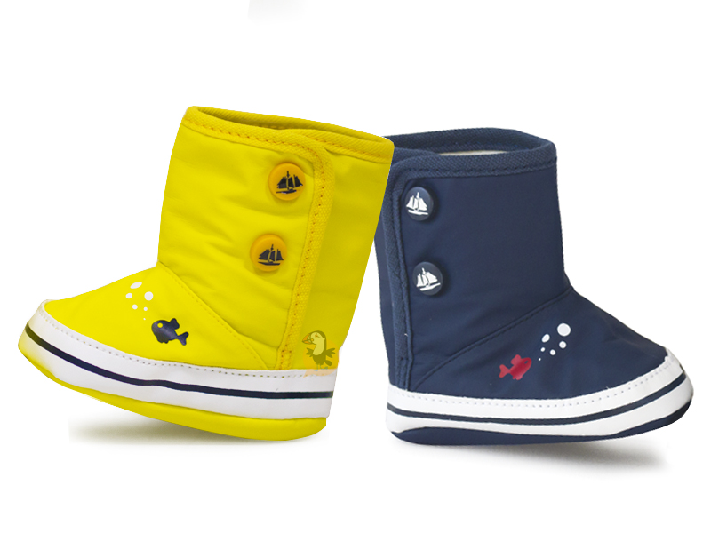 Chaussons pour bébé / Bottes de pluie - 2 coloris au choix