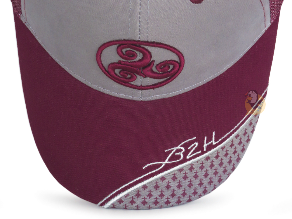 Casquette ajustable en filet avec drapeau de poisson pour homme