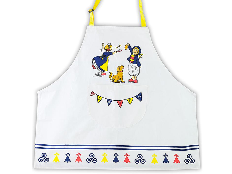 ⇒ Tablier de cuisine enfant La crêpe - Taille unique