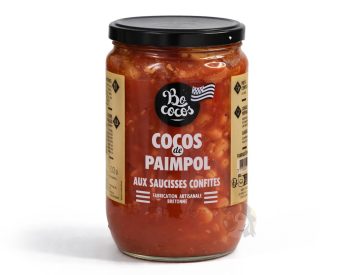 Cocos de Paimpol AOP et saucisse confite - 600g