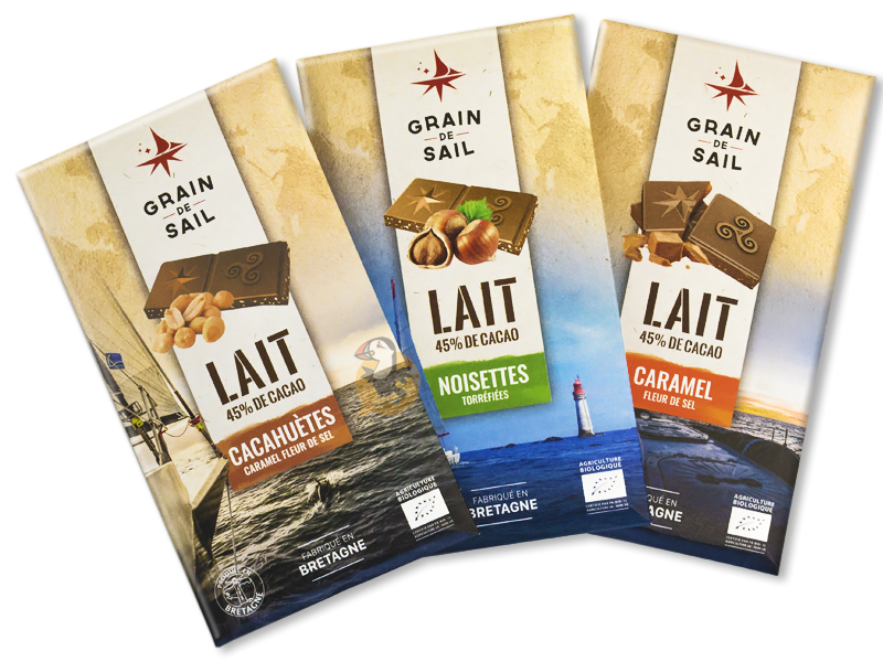 ⇒ Lot 3 tablettes de chocolat au lait BIO - Offre Spéciale