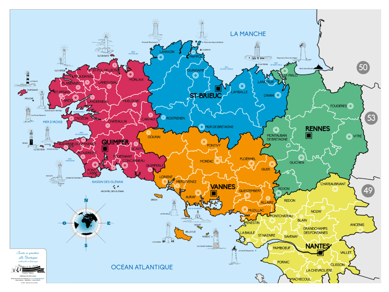 carte bretagne