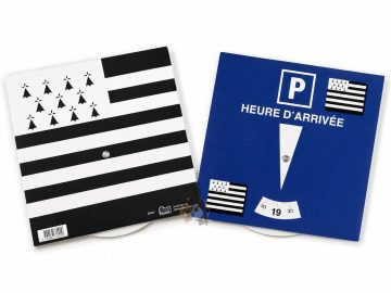 Disque de stationnement horodateur drapeau breton