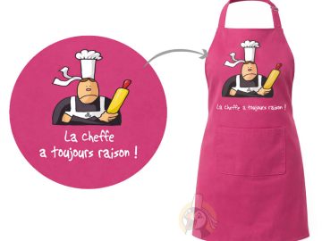 Tablier de cuisine breton - La Cheffe a toujours raison !