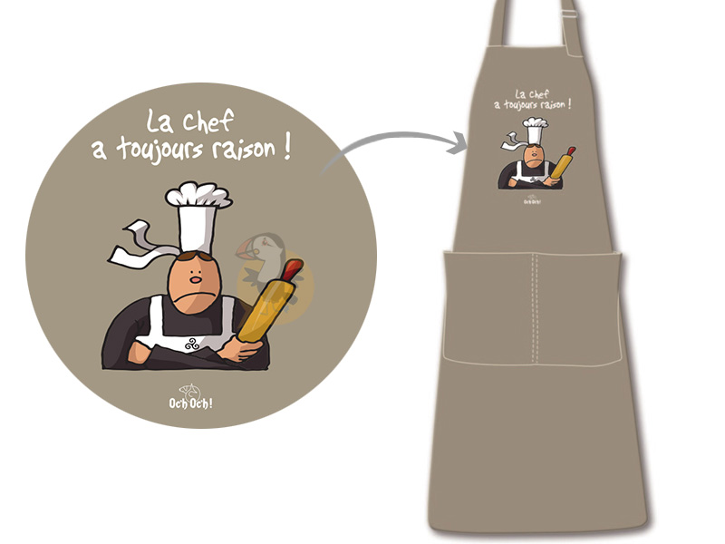 Tablier chef store de cuisine