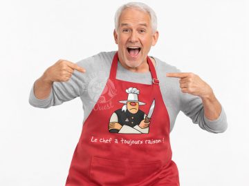 Alternative view of Tablier de cuisine breton - Le Chef a toujours raison