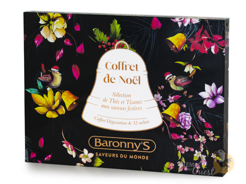 Coffret thés et tisanes de Noël Baronny's – 32 sachets